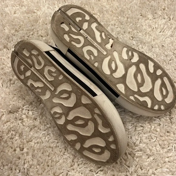 ALEXANDER MCQUEEN Canvas Sneakers leather tongue size 38 (women’s 8) - Picture 8 of 10